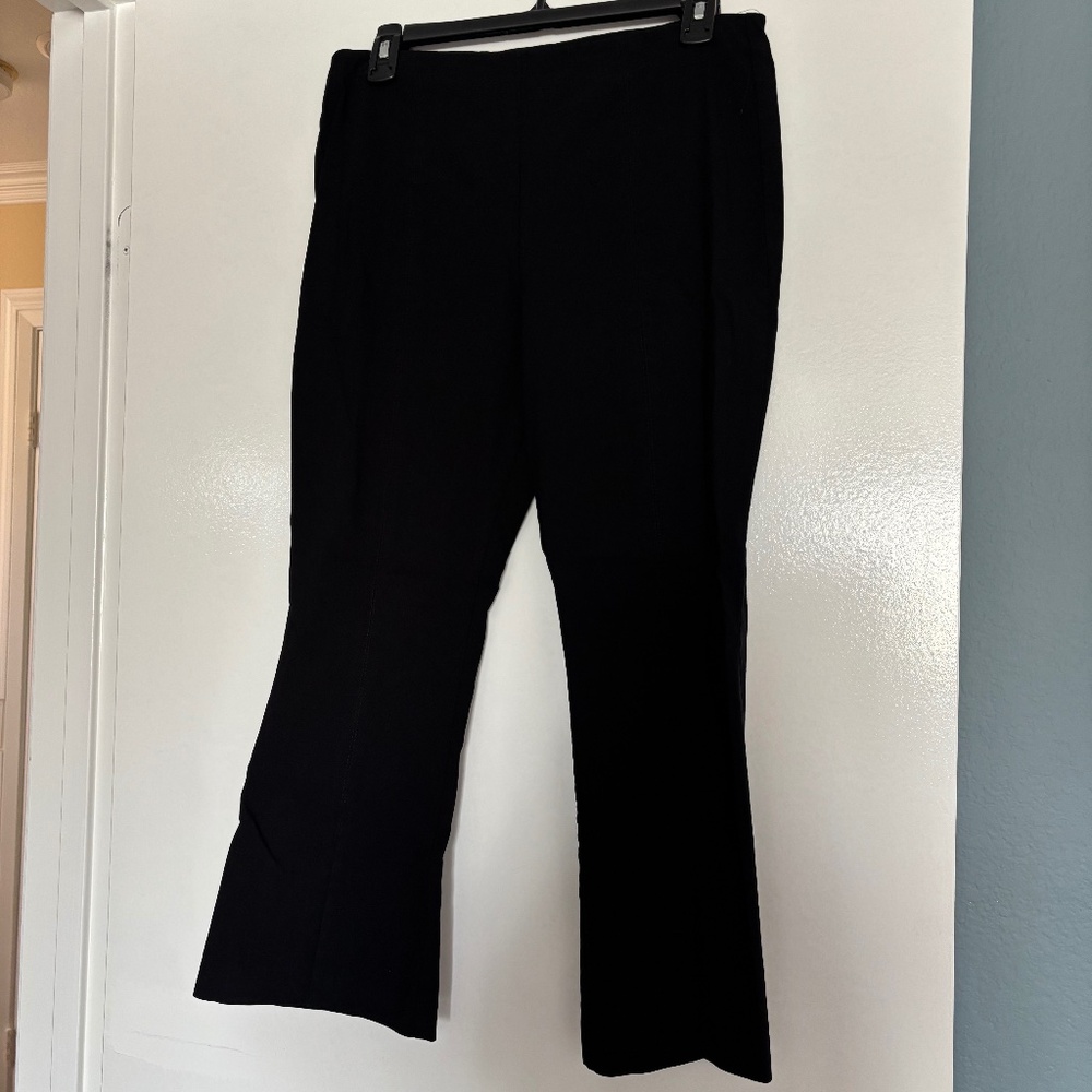 Women's INC International Concepts, size 8, black, pull-on, slit Flare Leg Pants